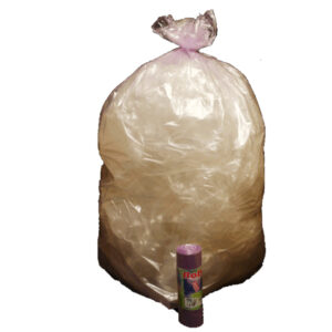 SACCHI - 70X110 CM - 110 L - 22 MICRON - VIOLA TRASPARENTE - ROLSAC - CONF. 10 PEZZI 89613