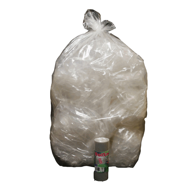 SACCHI - 70X110 CM - 110 L - 22 MICRON - TRASPARENTE NEUTRO - ROLSAC - CONF. 10 PEZZI 89609