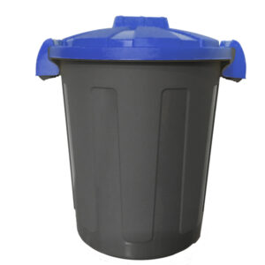 CONTENITORE PORTARIFIUTI DUSTY - DIAMETRO 36 CM - ALTEZZA 45 CM - 25 LITRI - COPERCHIO BLU - MOBIL PLASTIC 86743