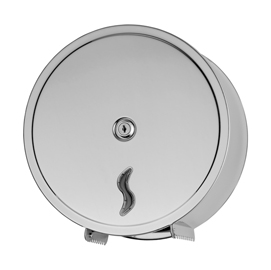 DISTRIBUTORE DI CARTA IGIENICA IN ROTOLI MINI JUMBO DA 200 MT - 26X12,7X26,5 CM - ACCIAIO INOX - MEDIAL INTERNATIONAL 67495