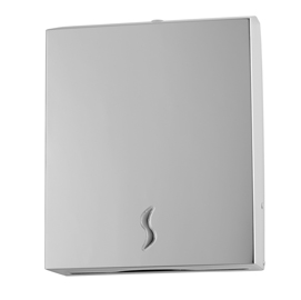 DISTRIBUTORE ASCIUGAMANI PIEGATI BRINOX - 28X10,2X36,5 CM - ACCIAIO INOX - CAPACITA' 400 FOGLI - GRIGIO - MEDIAL INTERNATIONAL 67494