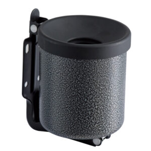 POSACENERE MURALE NIDO - METALLO VERNICIATO - DIAMETRO 13,5 CM - ALTEZZA 11 CM - 0,5 L - SILVER PUNTEGGIATO - MEDIAL INTERNATIONAL 89991