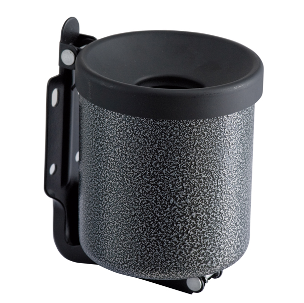 POSACENERE MURALE NIDO - METALLO VERNICIATO - DIAMETRO 13,5 CM - ALTEZZA 11 CM - 0,5 L - SILVER PUNTEGGIATO - MEDIAL INTERNATIONAL 89991