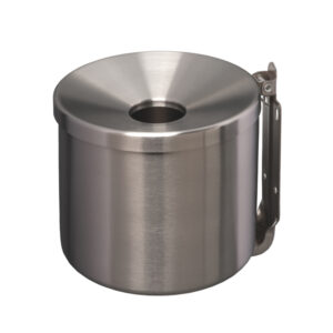 POSACENERE MURALE NIDO - ACCIAIO INOX - DIAMETRO 16 CM - ALTEZZA 14 CM - 2 L - MEDIAL INTERNATIONAL 89992