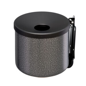 POSACENERE MURALE NIDO - METALLO VERNICIATO - DIAMETRO 16 CM - ALTEZZA 14 CM - 2 L - SILVER PUNTEGGIATO - MEDIAL INTERNATIONAL 89993