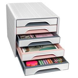 CASSETTIERA SMOOVE 7-111 MINERAL - 5 CASSETTI -  36 X 28,8 X 27,1 CM - MULTICOLORE - CEP 101765