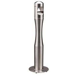 PORTACENERE A COLONNNA - DIAMETRO 13 CM - ALTEZZA 108 CM - ACCIAIO INOX - MEDIAL INTERNATIONAL 77979