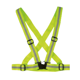 BRETELLA ALTA VISIBILITA' CROSS BELT - REGOLABILE - TAGLIA UNICA - GIALLO FLUO - WOWOW 99396