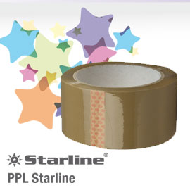NASTRO ADESIVO - PPL - 50 MM X 66 MT - COLOR AVANA - STARLINE STL6204