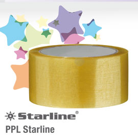 NASTRO ADESIVO - PPL - 50 MM X 66 MT - TRASPARENTE - STARLINE STL6205