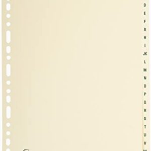 SEPARATORI - 24 TASTI A-Z - CARTONCINO - A4 - AVORIO - EXACOMPTA 94269