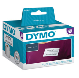 ETICHETTE DYMO LW X BADGE 41X89mm IN ROTOLO 49075