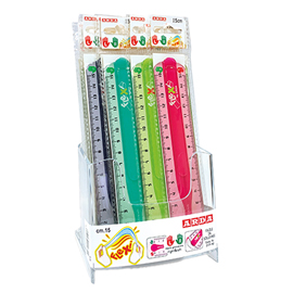 RIGHELLI FLEXI LEFTRIGHT - 15 CM - COLORI ASSORTITI - ARDA - DISPLAY 15 PEZZI 106155
