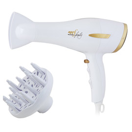ASCIUGACAPELLI GOLD STYLE - 2200 W - 220-240 V - BIANCO-ORO - MELCHIONI 67448
