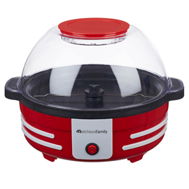 MACCHINA PER POP CORN - CON COPERCHIO - 850 W - ROSSO - MELCHIONI 100349