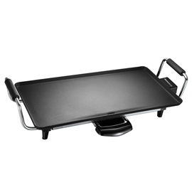 PIASTRA ANTIADERENTE ATENA - 43 X 23 CM - 2000 W - NERO - MELCHIONI 100348
