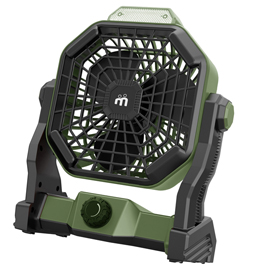 VENTILATORE PORTATILE - DA CAMPEGGIO - CON LUCE LED - DIAMETRO 12 CM - 25,5 X 21 X11,5 CM - MELCHIONI 102215