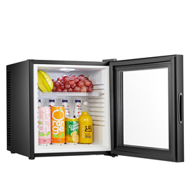 FRIGOBAR TERMOELETTRICO ICEBERG GLASS 24 - PORTA IN VETRO - 38 X 38 X 47,5 CM - 24 L - MELCHIONI 100342