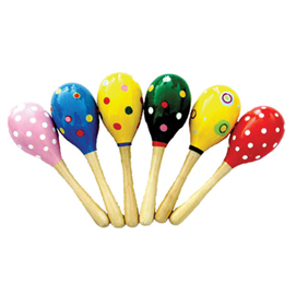 COPPIA DI MARACAS - IN LEGNO - 20 X 5,5 CM - CWR 94955