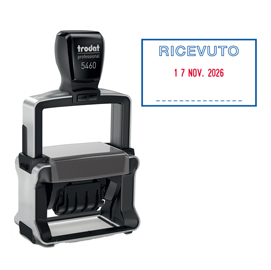 TIMBRO PROFESSIONAL 4.0 5460/L1 DATARIO + RICEVUTO - 56X33 MM - 4 MM - AUTOINCHIOSTRANTE - TRODAT 82577