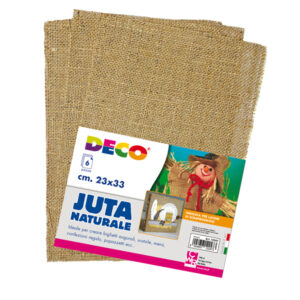 JUTA NATURALE - 23 X 33 CM - DECO - CONF. 6 PEZZI 89149
