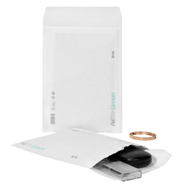 BUSTA IMBOTTITA AIRPRO GREEN - D/14 (20 X 26,5 CM) - CARTA - BIANCO - BONG PACKAGING - CONF. 100 PEZZI 102000