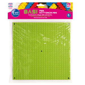 BASE COSTRUZIONI MICRO - IN ABS - 25X25CM - COLORI ASSORTITI - CWR 88987