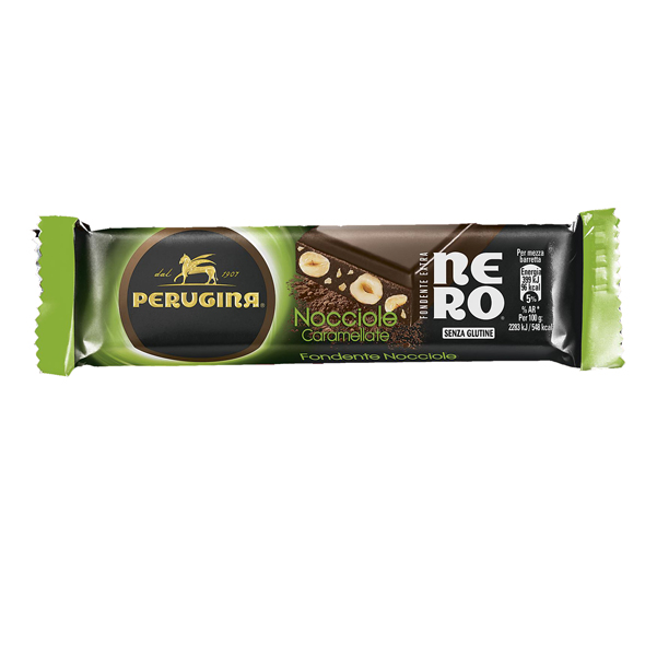 BARRETTE NERO FONDENTE NOCCIOLE - PERUGINA - BUSTA 1KG 90852