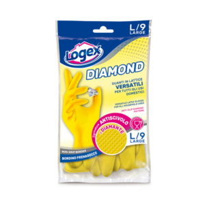 GUANTI IN LATTICE DIAMOND - TAGLIA L - GIALLO - LOGEX PROFESSIONAL 88974