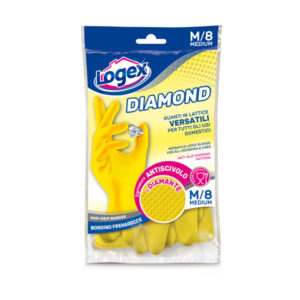 GUANTI IN LATTICE DIAMOND - TAGLIA M - GIALLO - LOGEX PROFESSIONAL 88973
