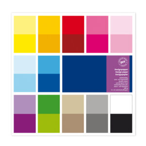CARTA SCARPBOOKING - 30,5X30,5 CM - COLORI ASSORTITI - DECO - BUSTA 24 FOGLI 91564