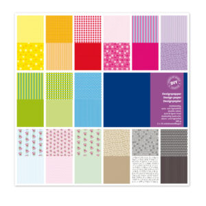 CARTA SCARPBOOKING VICHY - 30,5X30,5 CM - COLORI ASSORTITI - DECO - BUSTA 30 FOGLI 91565