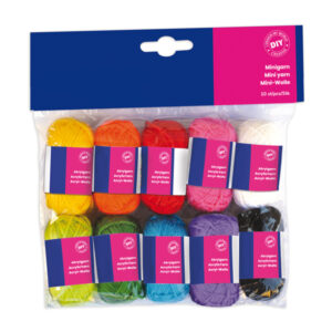 MATASSA 100 ACRILICO - LUNGH. 36 MT - COLORI ASSORTITI -  CWR - SET 10 PEZZI 91571