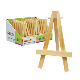 MINI CAVALLETTO - 7 X 12 CM - LEGNO - DECO - CONF. 24 PEZZI 96607