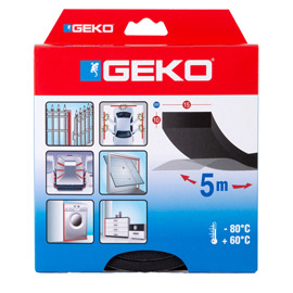 GUARNIZIONE ADESIVA IN NEOPRENE PER SERRAMENTI MUSS 15X10MMX5MTT GEKO 101940