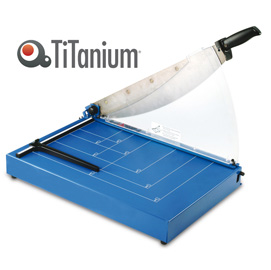 TAGLIERINA A LEVA 3042 - A3 - 545X382 MM - 460 MM (A3) - CAPACITA' TAGLIO 40 FG - CON BLOCCA LAMA - BLU - TITANIUM 78348