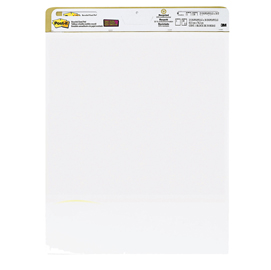 BLOCCO DA PARETE SUPER STICKY - 30 FOGLI IN CARTA RICICLATA - 63,5X77,5 CM - BIANCO - POST IT 57597