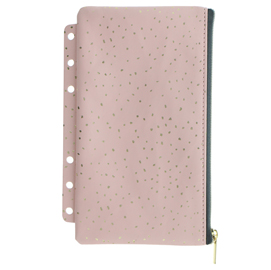 POCHETTE CONFETTI - PER ORGANISER - C/ZIP - F.TO A5 / PERSONAL - ROSA - FILOFAX 94941