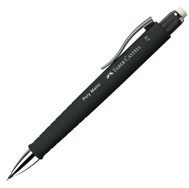 PORTAMINE POLY MATIC - MINA 0,7 MM - FUSTO NERO - FABER-CASTELL 89161