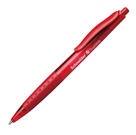 PENNA A SFERA A SCATTO SUPRIMO  - TRATTO MEDIO - ROSSO - SCHNEIDER 73509