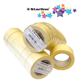 NASTRO ADESIVO IN CARTA - 25 MM X 50 M - BEIGE - STARLINE STL6302