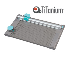 TAGLIERINA A LAMA ROTANTE 13939 3 IN 1 - 65X256X425 MM - 330 MM (A4) - TAGLIO LINEARE - CAPACITA' TAGLIO 10 FG - GRIGIO - TITANIUM 78344