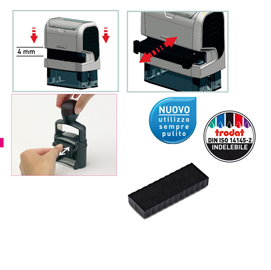 TAMPONE DI RICAMBIO 6-4817 - NERO - TRODAT - CONF. 3 PEZZI 83431