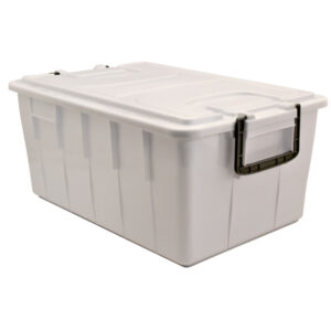 CONTENITORE FOODBOX CON COPERCHIO - 58X38X26 CM - 40 L - PPL RICICLABILE - BIANCO - MOBIL PLASTIC 86753