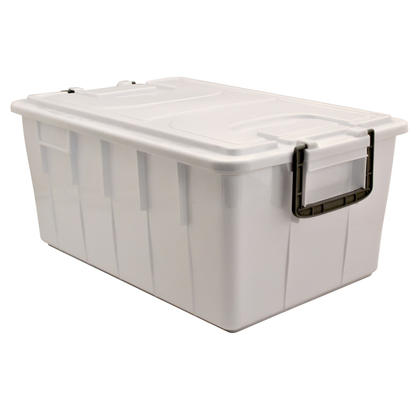 CONTENITORE FOODBOX CON COPERCHIO - 58X38X26 CM - 40 L - PPL RICICLABILE - BIANCO - MOBIL PLASTIC 86753