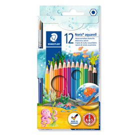NORIS AQUARELL - PASTELLI COLORATI - STAEDTLER  - ASTUCCIO 12 COLORI 53726