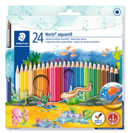 NORIS AQUARELL - PASTELLI COLORATI - STAEDTLER  - ASTUCCIO 24 COLORI 53727