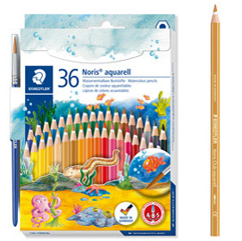 NORIS AQUARELL - PASTELLI COLORATI - STAEDTLER  - ASTUCCIO 36 COLORI 67664