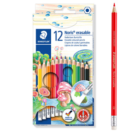 PASTELLI COLORATI NORIS CANCELLABILE 144 50 - STAEDTLER - ASTUCCIO 12 MATITE 58703