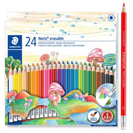 PASTELLI COLORATI NORIS CANCELLABILE 144 50 - STAEDTLER - ASTUCCIO 24 MATITE 58684